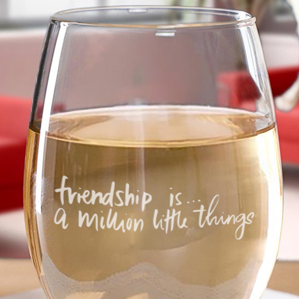 Scandal It's Handled Laser Engraved Stemless Wine Glass