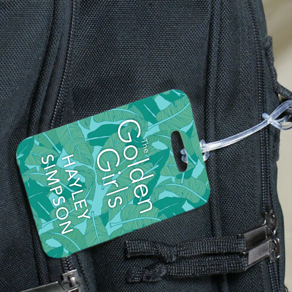 The Golden Girls Miami Personalized Double Sided Luggage Tag ABC
