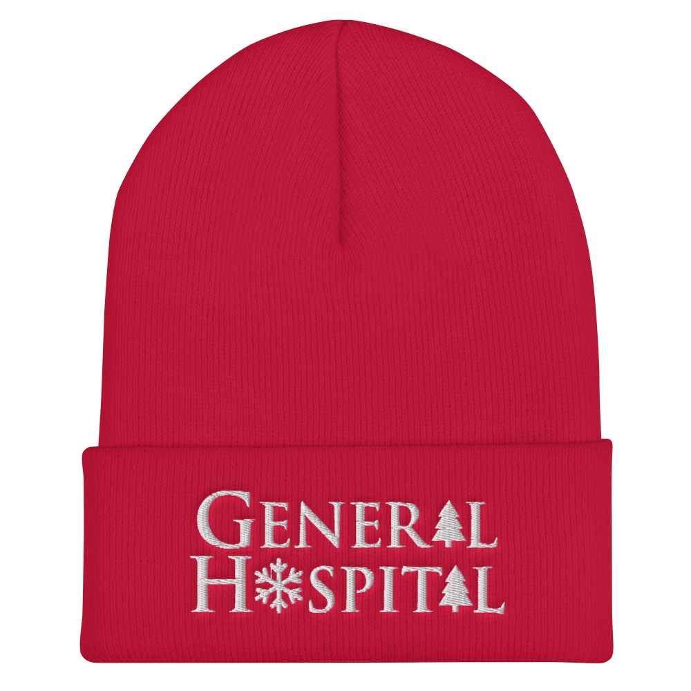 General Hospital Holiday Logo Embroidered Beanie | ABC Shop