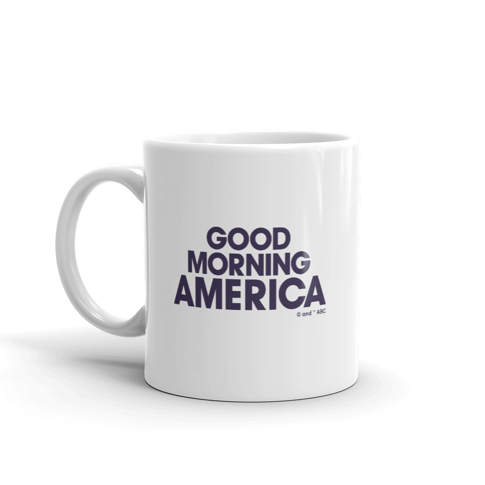 Good Morning America Stacked Logo White Mug - Made in the USA