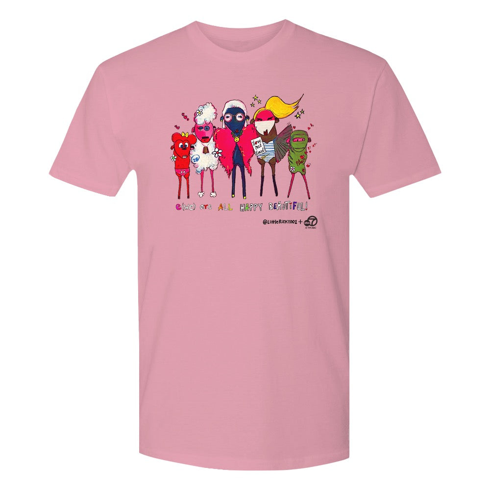 ABC7LA AIDS Walk LA Team Adult Short Sleeve T-Shirt designed