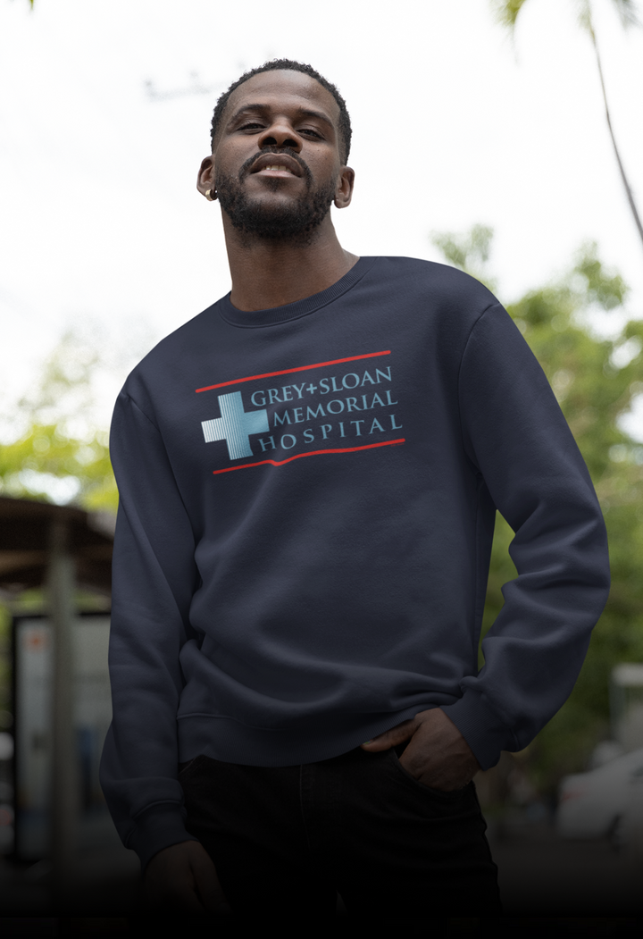 Grey's Anatomy Grey + Sloan Memorial Hospital Fleece Crewneck Sweatshirt