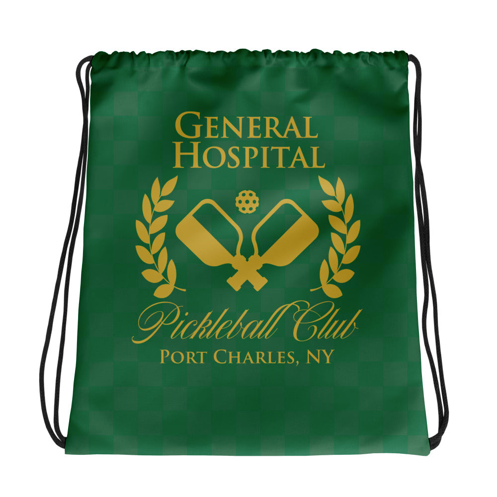 General Hospital Pickleball Club Drawstring Bag, image size:1000x1000
