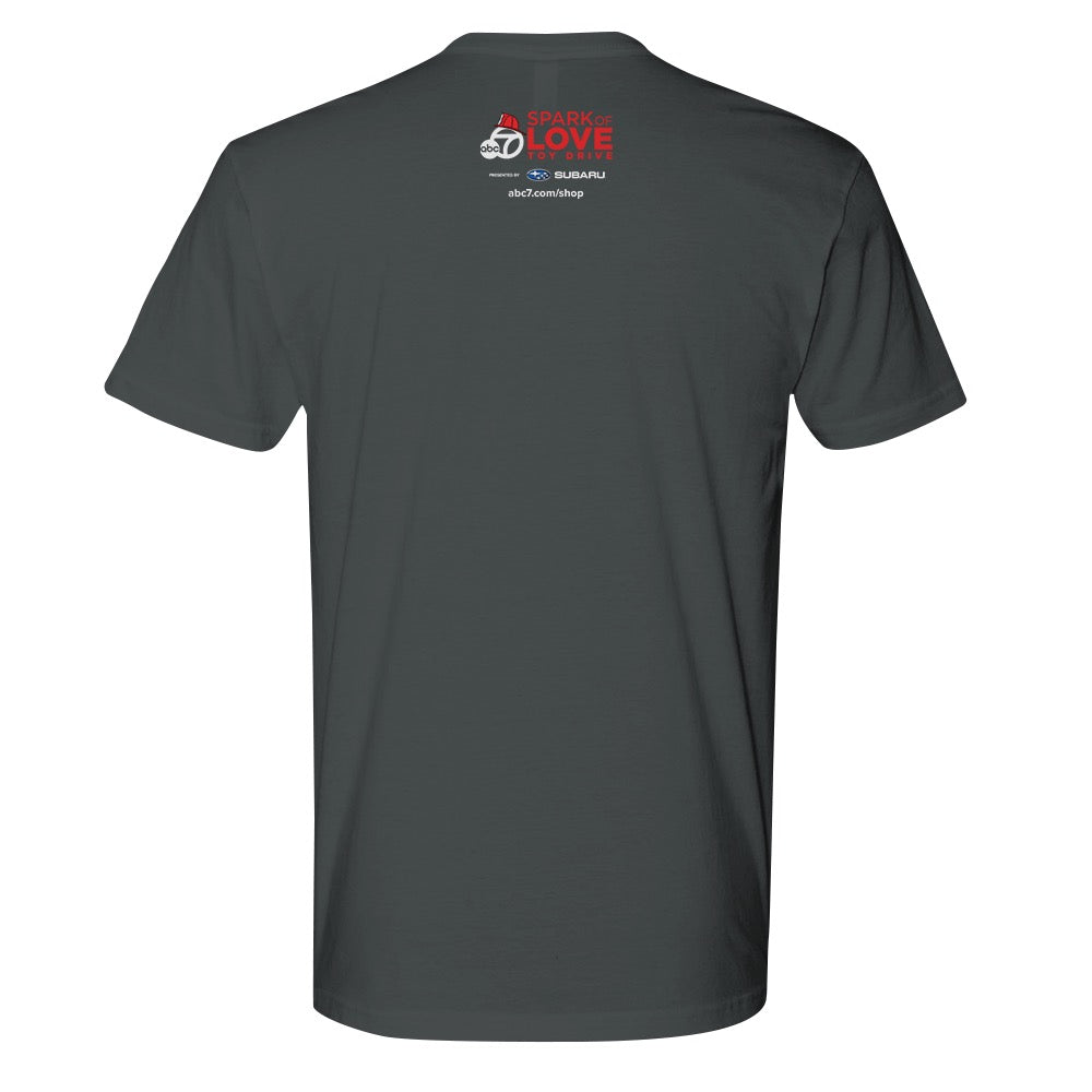 ABC7LA Spark of Love Adult Short Sleeve T-Shirt designed by