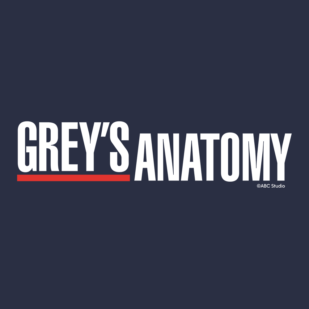 ABC Grey's Anatomy Officially Licensed Grey Sloan Memorial Hospital Fleece Hooded Sweatshirt