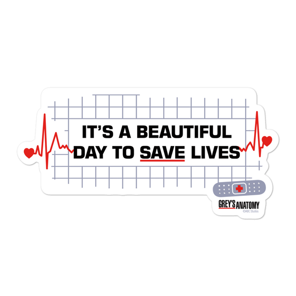 Greys Anatomy It's A Beautiful Day To Save Lives Retractable Badge