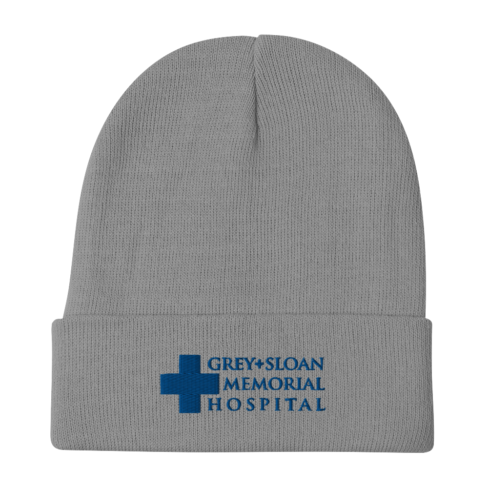 Grey's Anatomy Grey + Sloan Embroidered Beanie