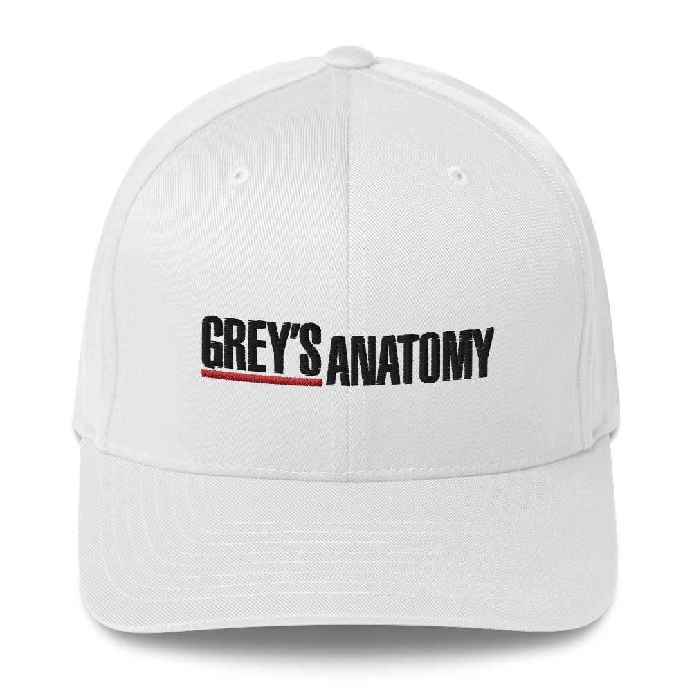 Grey s Anatomy Logo Embroidered Hat White