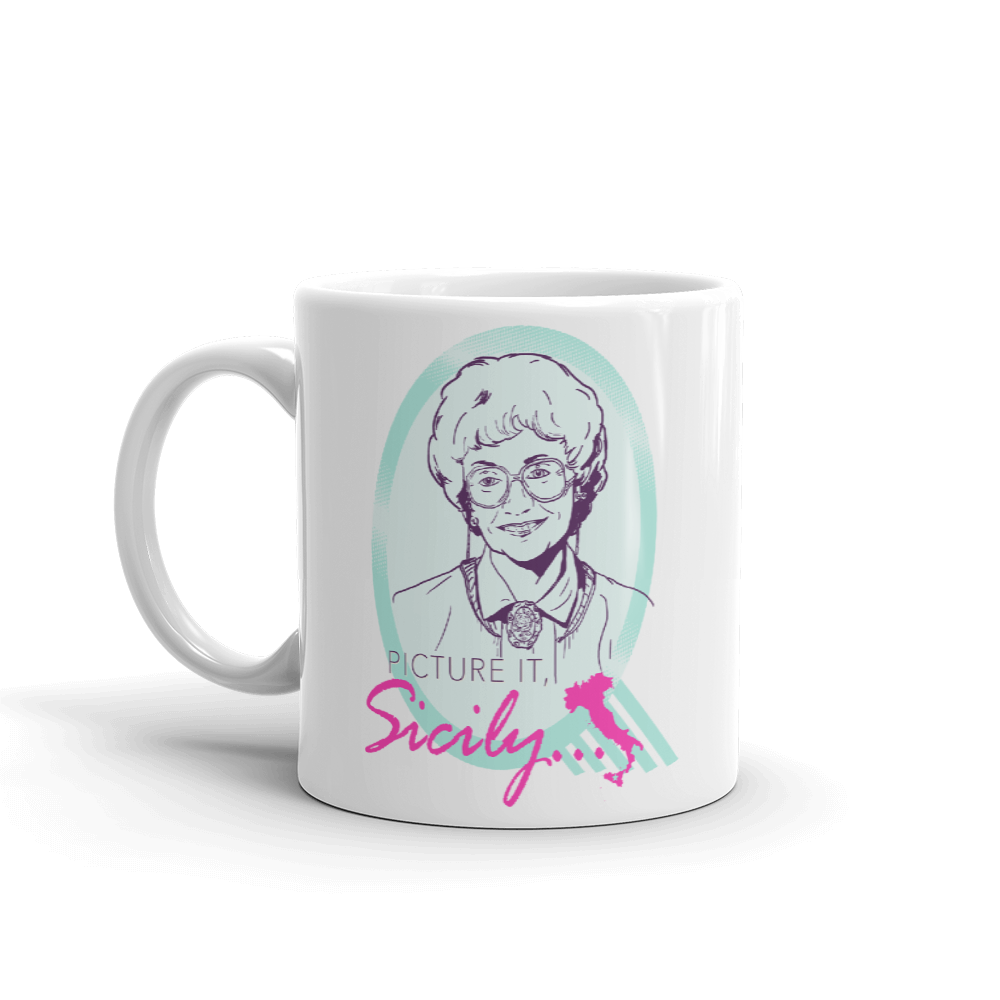agia sophia coffee mug The Golden Girls Sophia Picture It Sicily White Mug