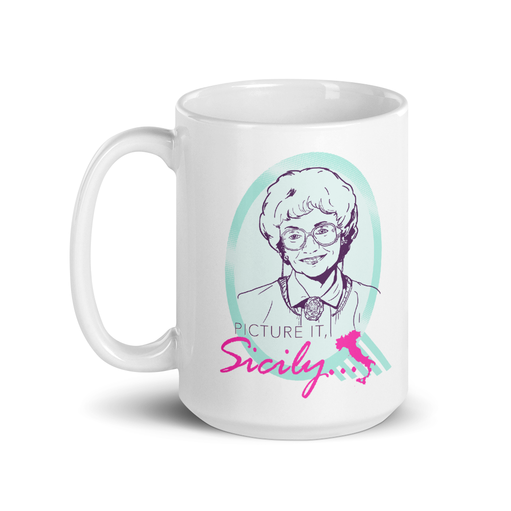 agia sophia coffee mug The Golden Girls Sophia Picture It Sicily White Mug