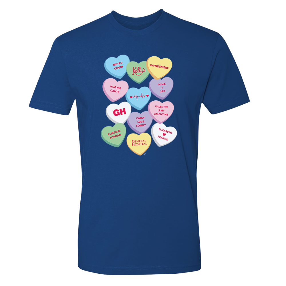General Hospital Candy Hearts Adult Short Sleeve T-Shirt