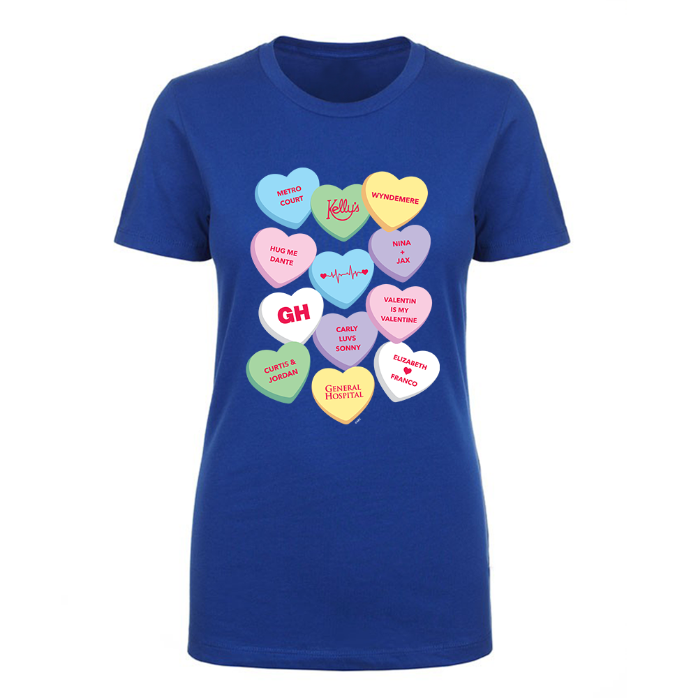 General Hospital Candy Hearts Women's Short Sleeve T-Shirt