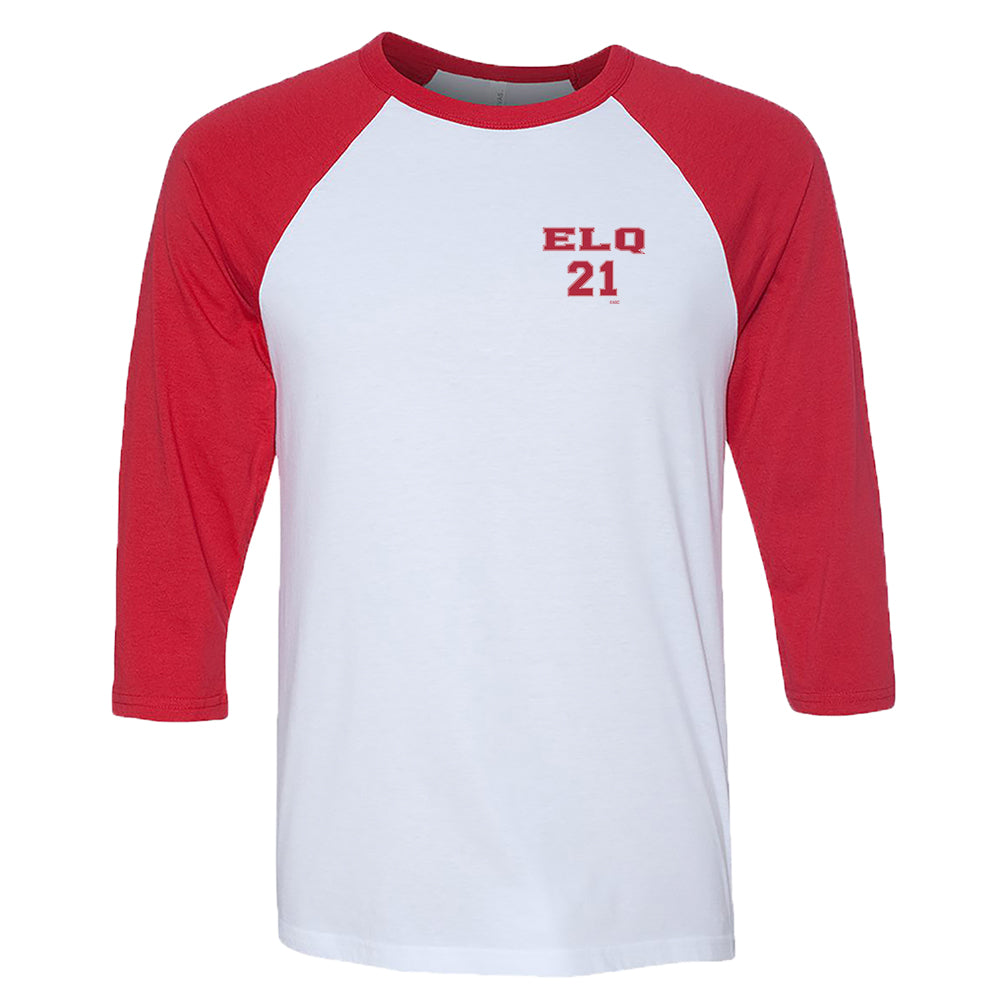 General Hospital ELQ Softball Team 3 4 Sleeve Baseball T Shirt Red M