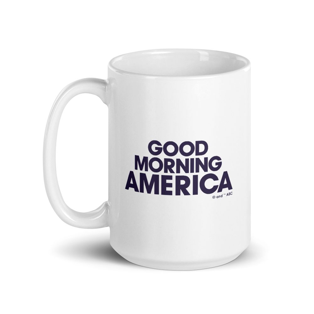 Good Morning America Stacked Logo White Mug