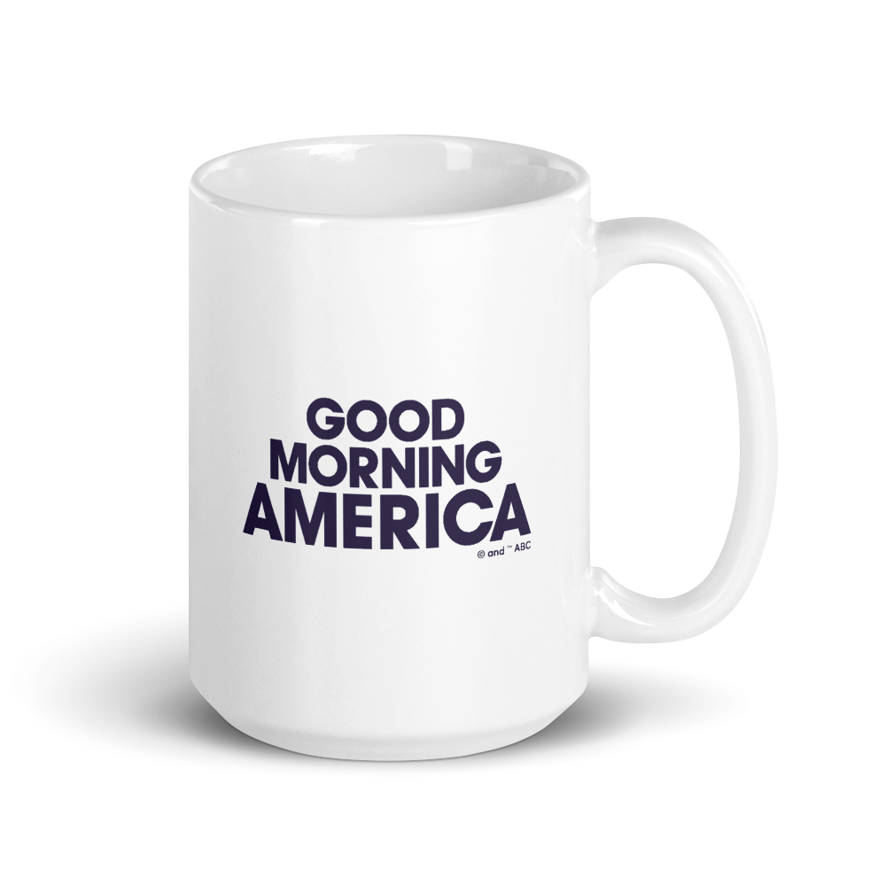 Good Morning America Stacked Logo White Mug