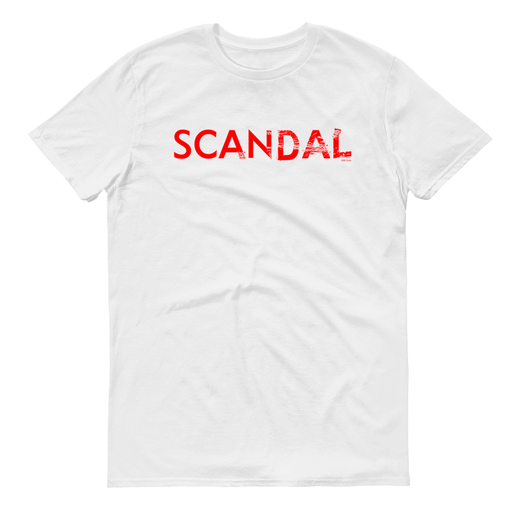 SCANDAL Tシャツ What is your STANDARDS? Scandal Logo Adult Short Sleeve T-Shirt