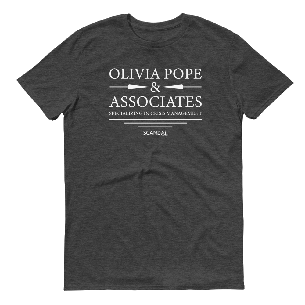Scandal Olivia Pope & Associates Adult Short Sleeve T-Shirt