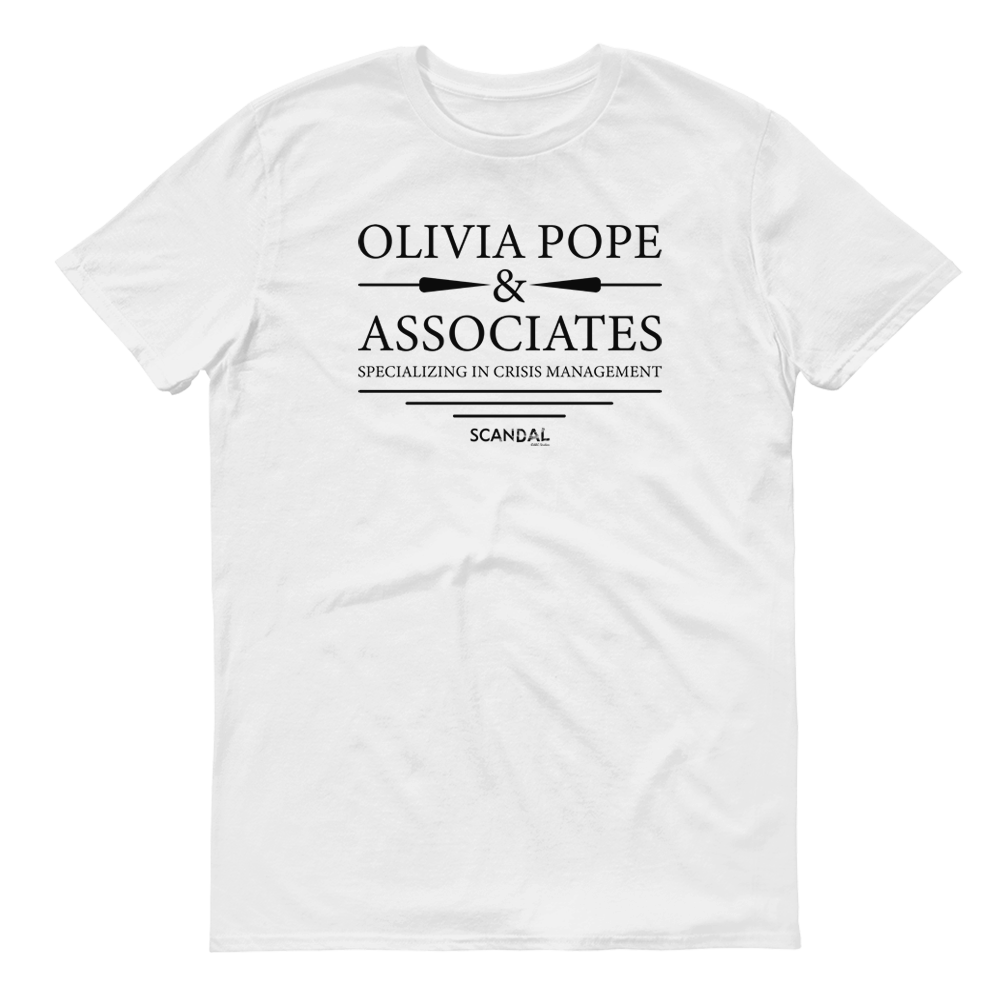 Scandal Olivia Pope & Associates Adult Short Sleeve T-Shirt